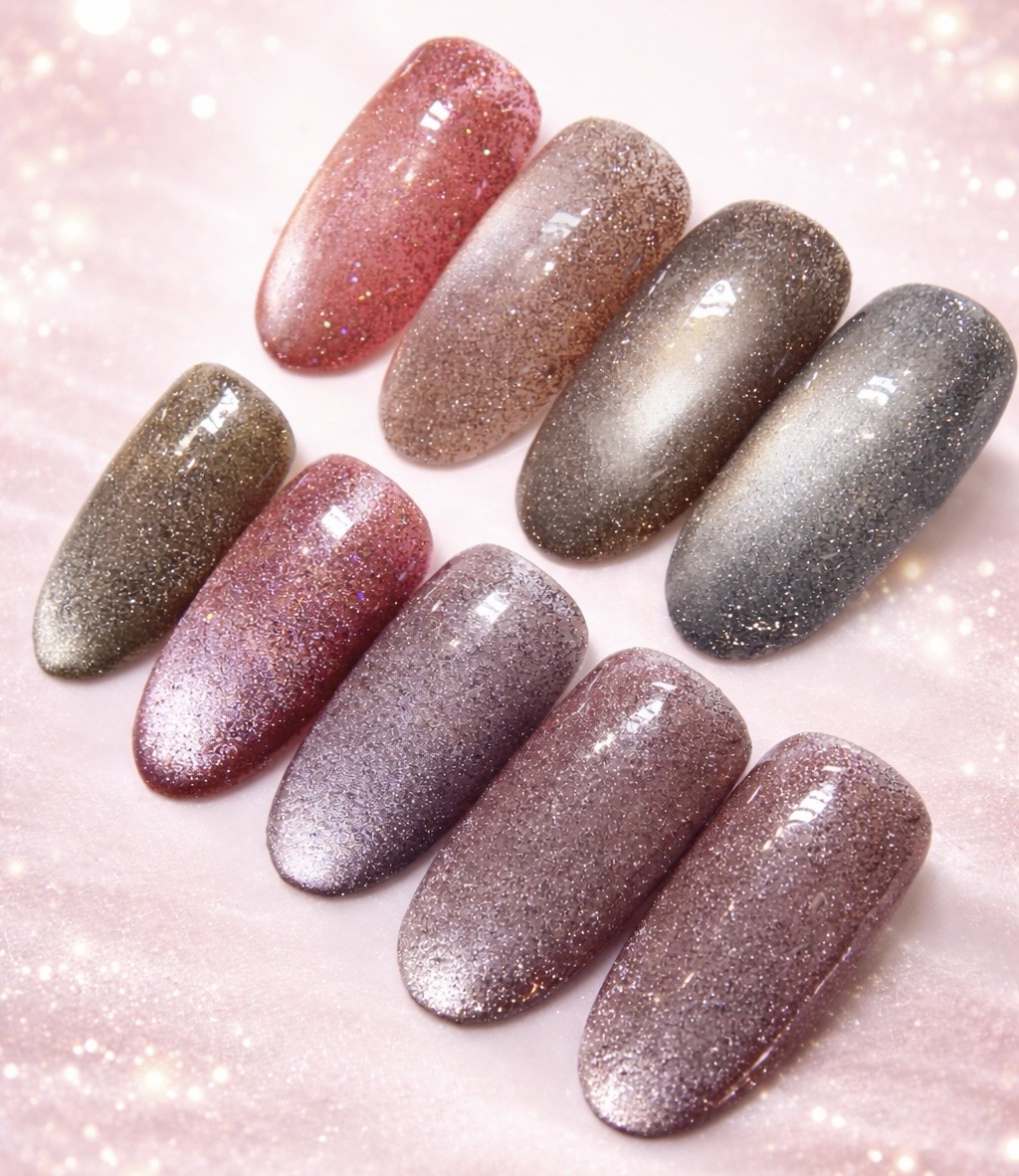 2026年春トレンド「フラッシュマグネット」ネイルファクトリー限定カラー