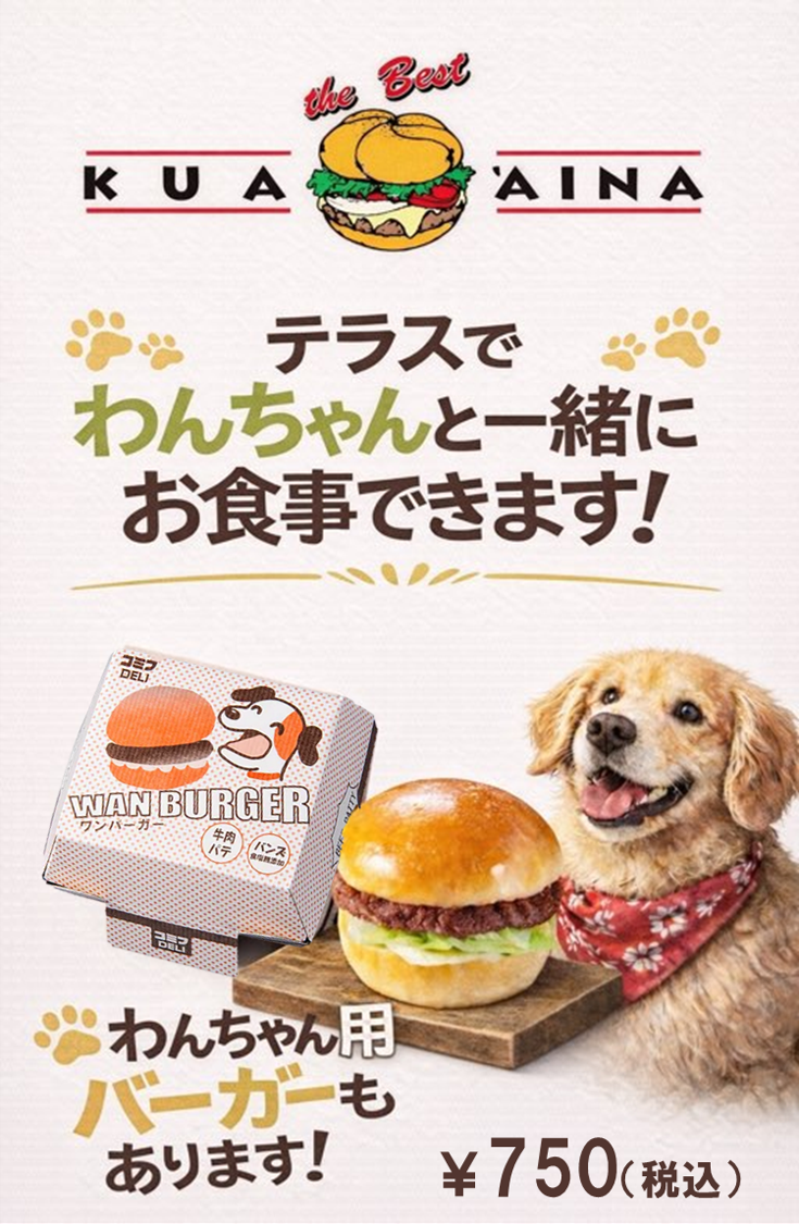 ワンちゃん用ハンバーガー販売開始しました！